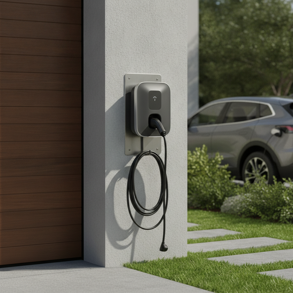 Ev Charger Installation - no face and no text